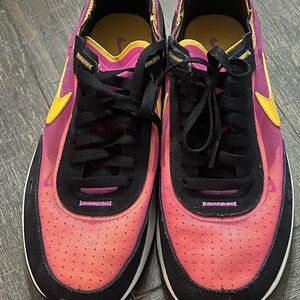 Nike Women's Pink and Yellow Sneakers